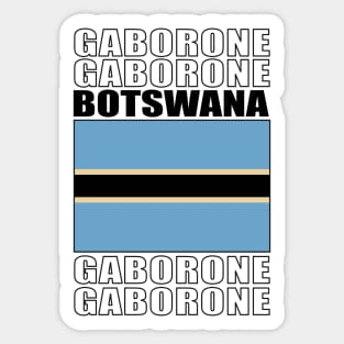 Flag of Botswana Sticker